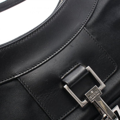 Gucci Shoulder Bag Jackie 001 Black Nylon Leather — view 7