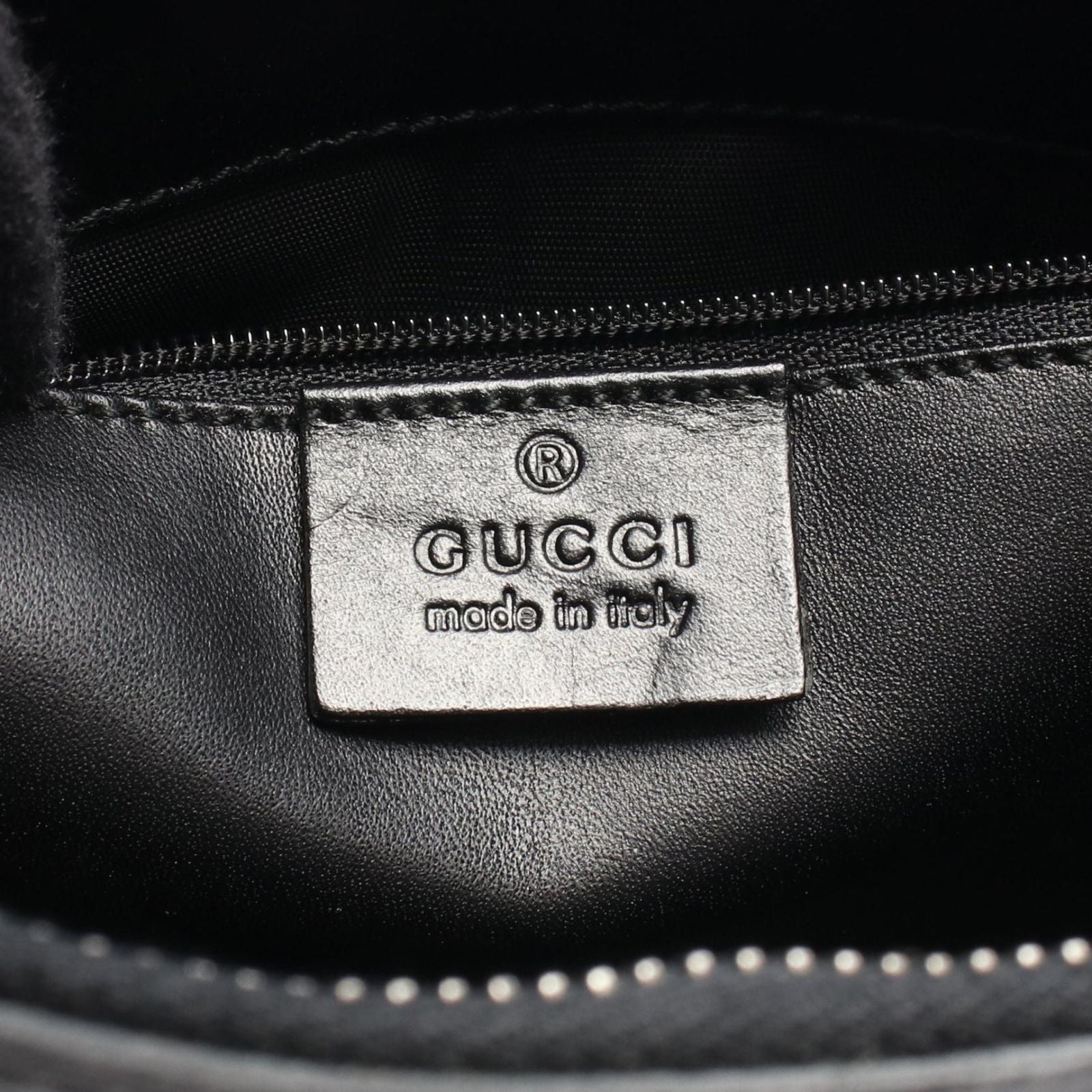 Gucci Shoulder Bag Jackie 001 Black Nylon Leather — view 4