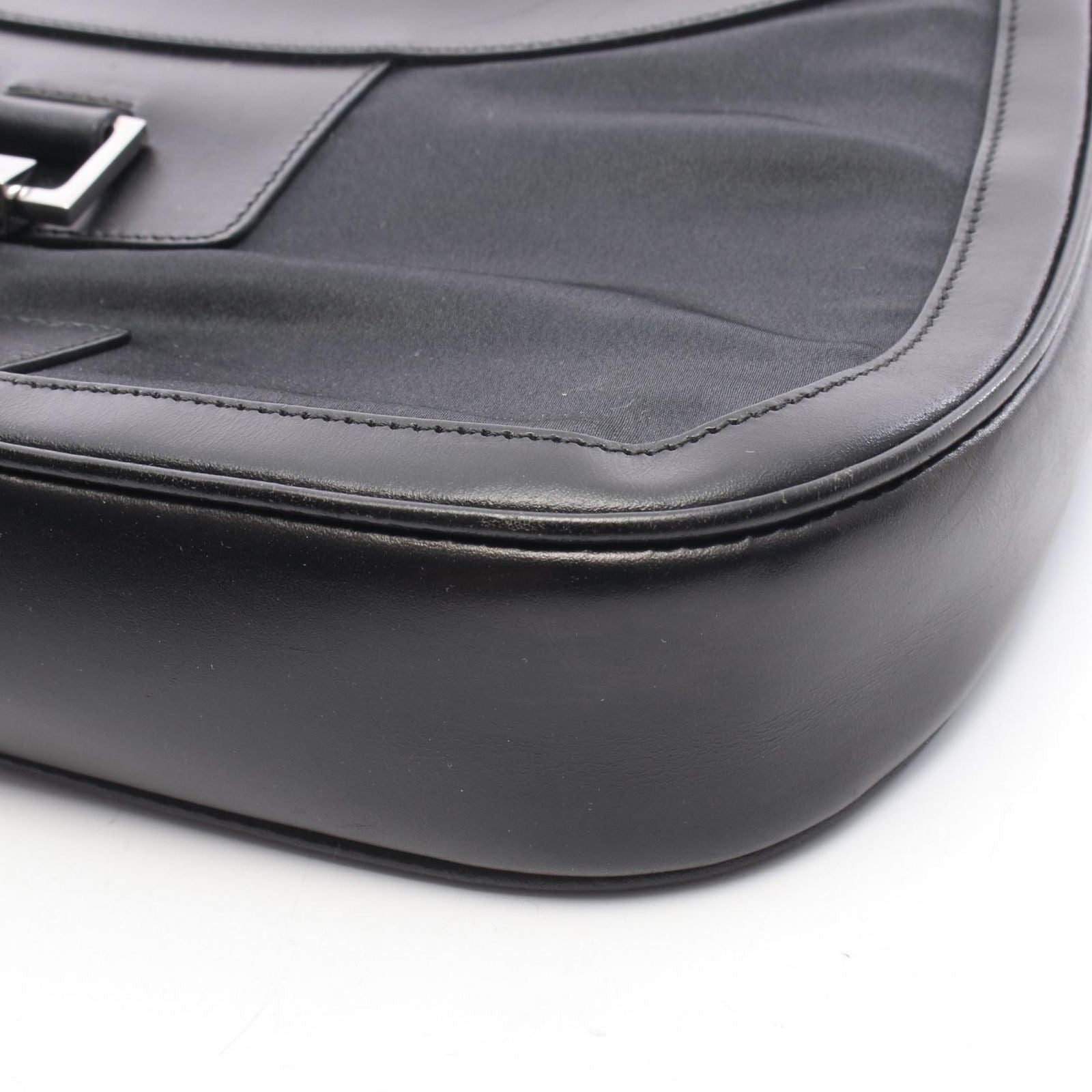 Gucci Shoulder Bag Jackie 001 Black Nylon Leather — view 8