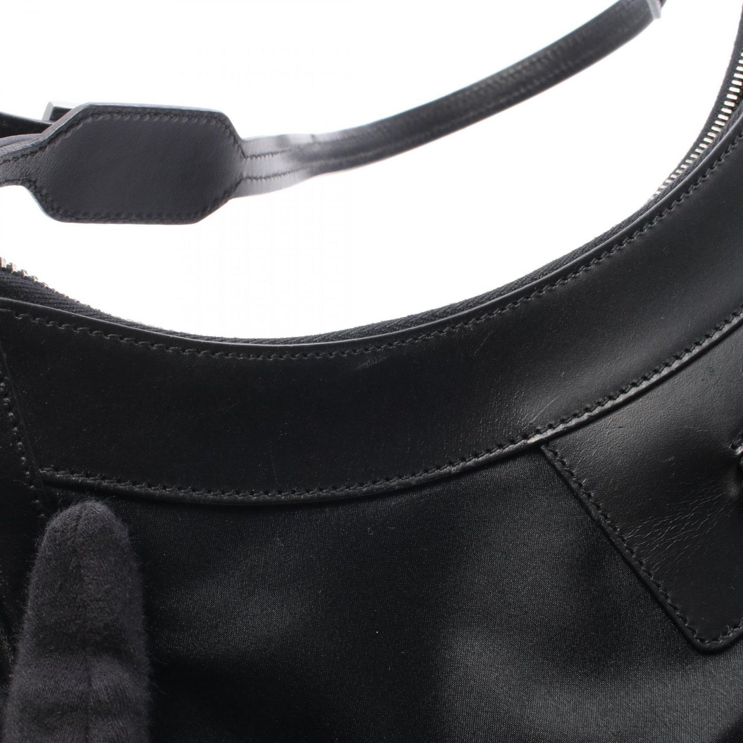 Gucci Shoulder Bag Jackie 001 Black Nylon Leather — view 6