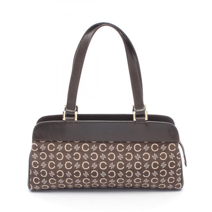 Celine Seri Handbag Brown Canvas Leather