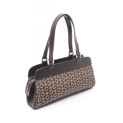 Celine Seri Handbag Brown Canvas Leather — view 2