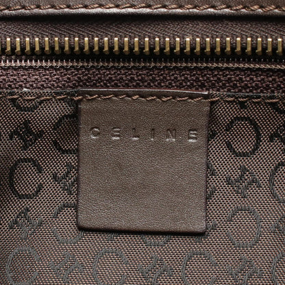 Celine Seri Handbag Brown Canvas Leather — view 4