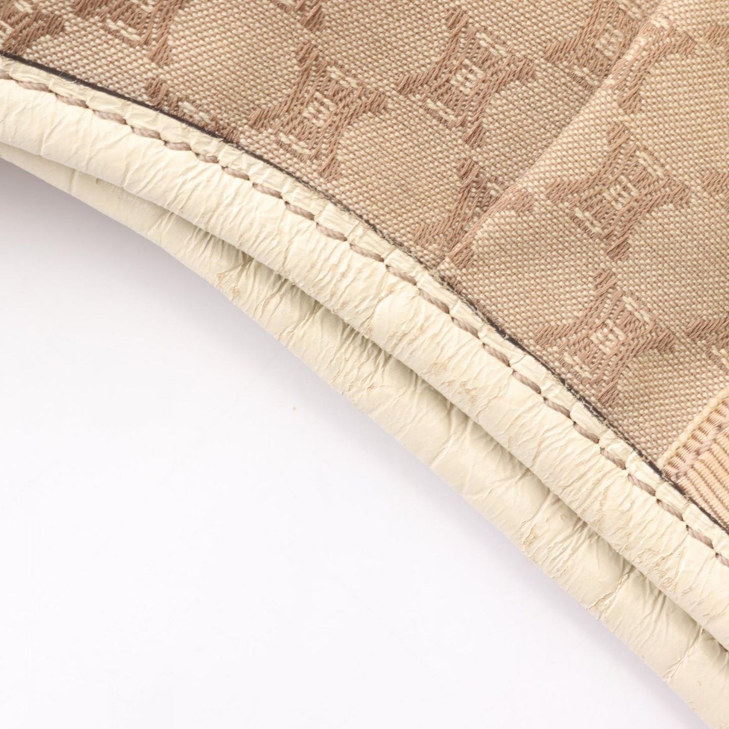 Celine Seri Shoulder Bag Beige Canvas Leather — view 9