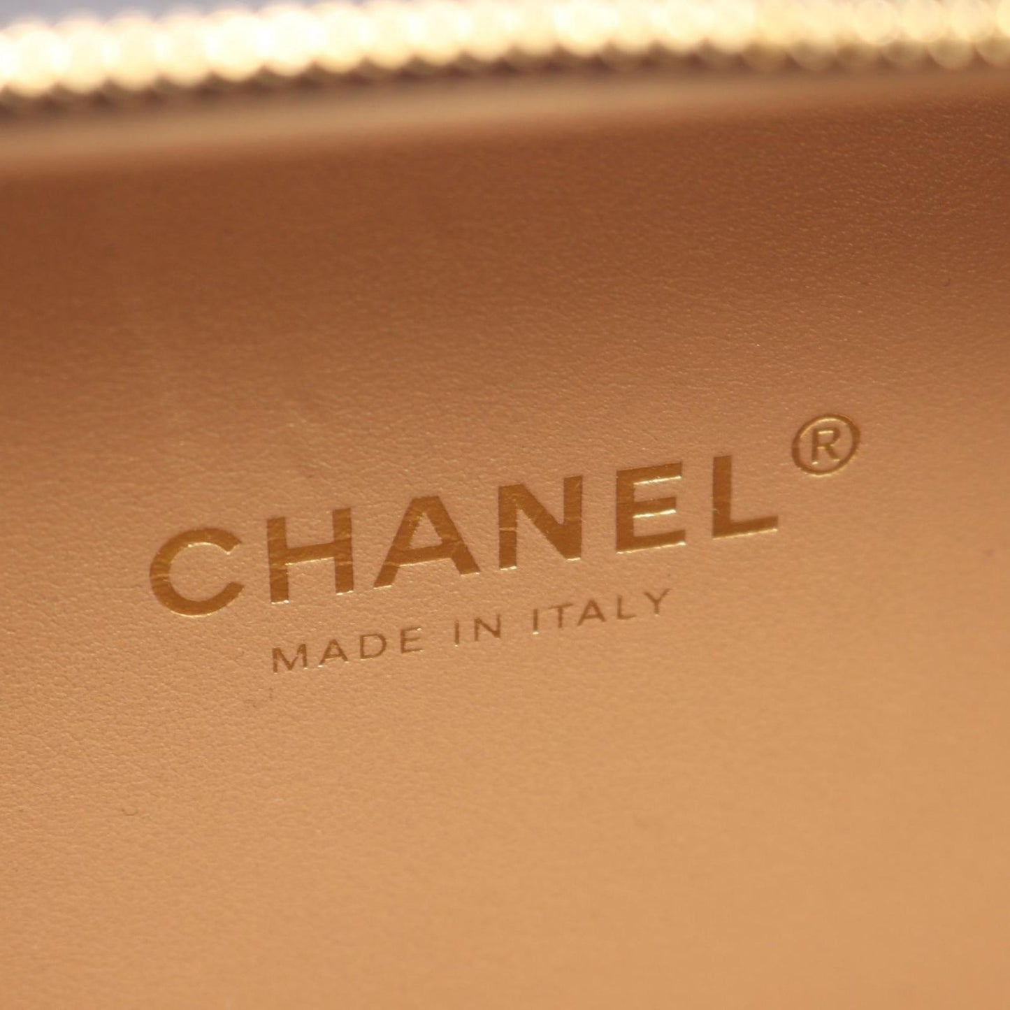 Chanel Shoulder Bag Quilted Vanity 2-Way Black Gold Lambskin Chain — view 4