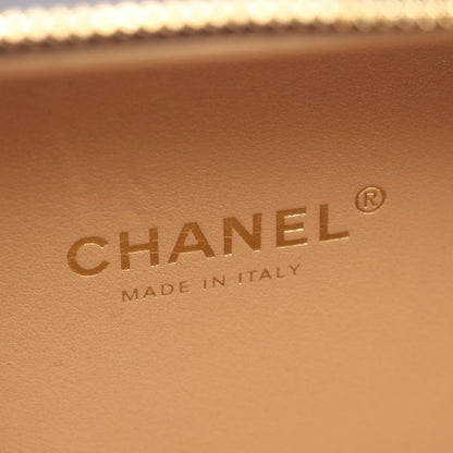 Chanel Shoulder Bag Quilted Vanity 2-Way Black Gold Lambskin Chain — view 4