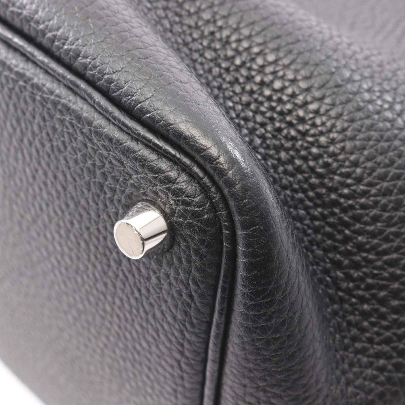 Hermes Handbag Picotin Lock PM Black Leather — view 8
