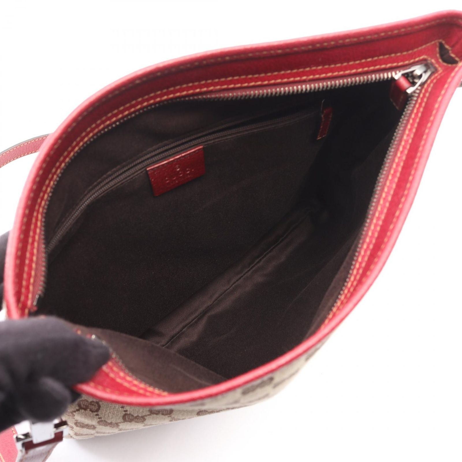 Gucci Shoulder Bag GG Canvas Beige — view 3