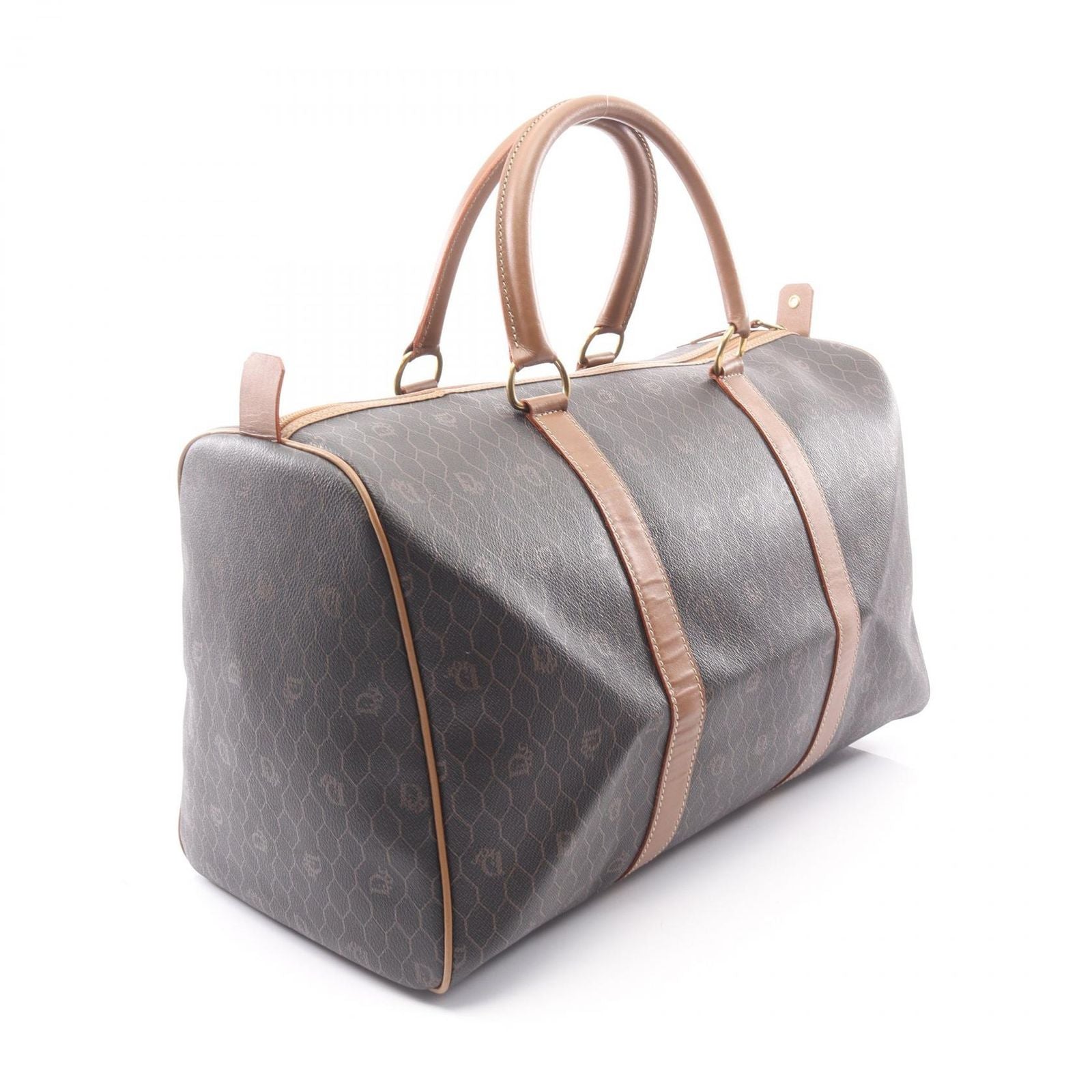 Dior Dio Brown Canvas Leather Tobta Travel Bag — view 2