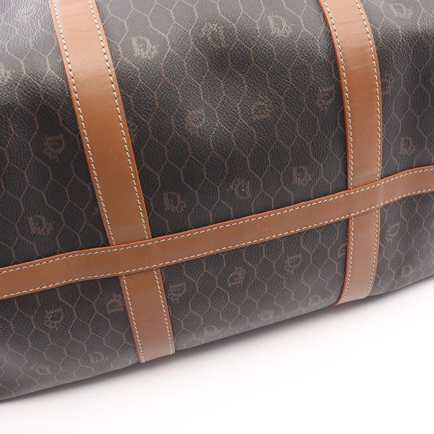 Dior Dio Brown Canvas Leather Tobta Travel Bag — view 6