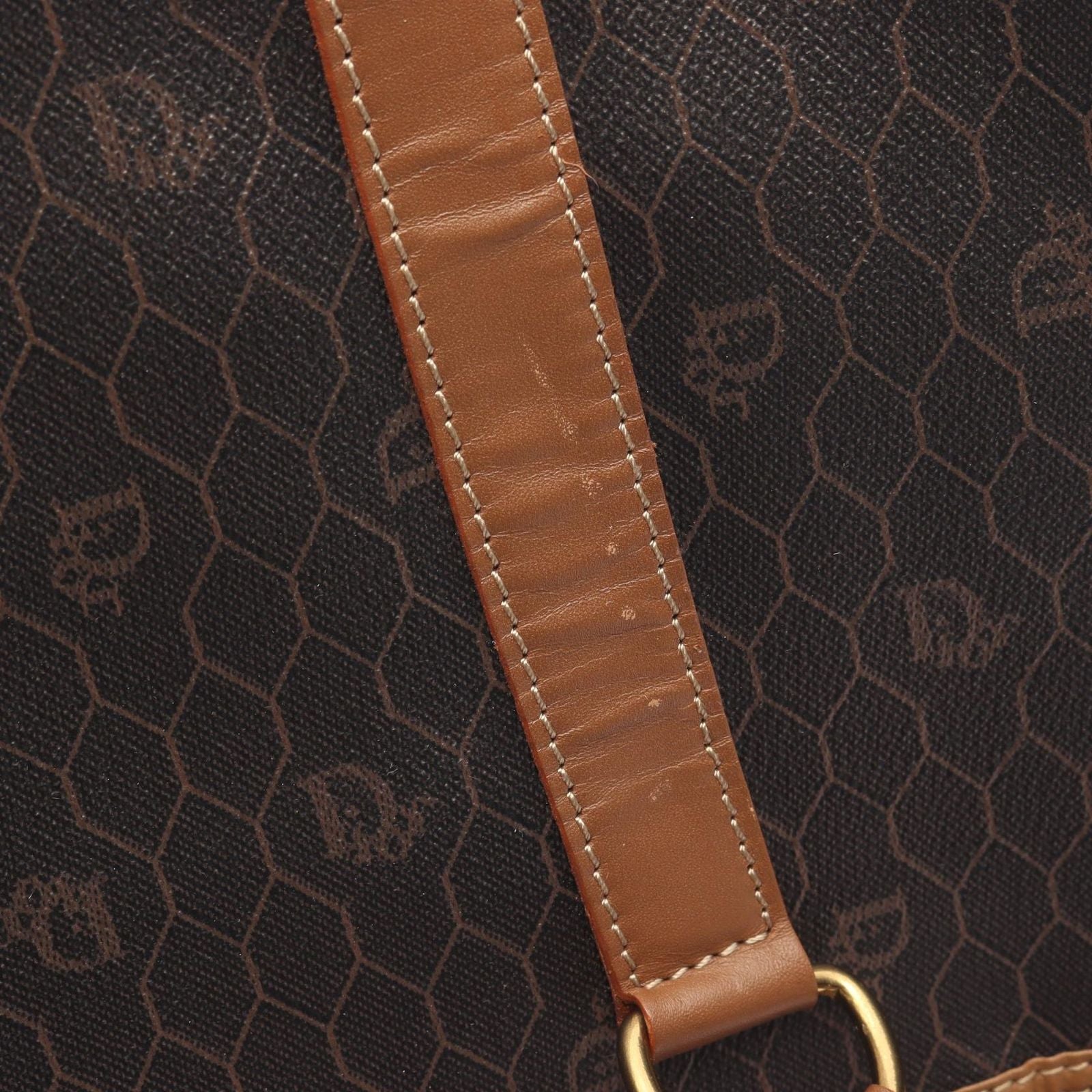 Dior Dio Brown Canvas Leather Tobta Travel Bag — view 9