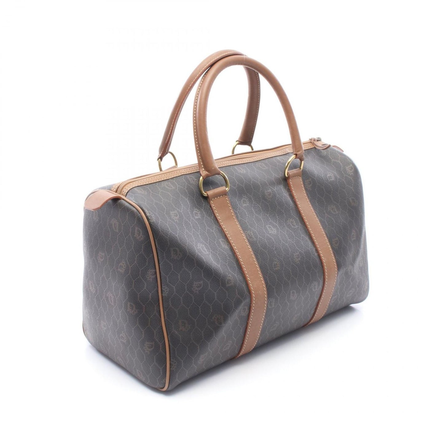 Dior Dio Tobta Brown Canvas Leather Travel Bag — view 2