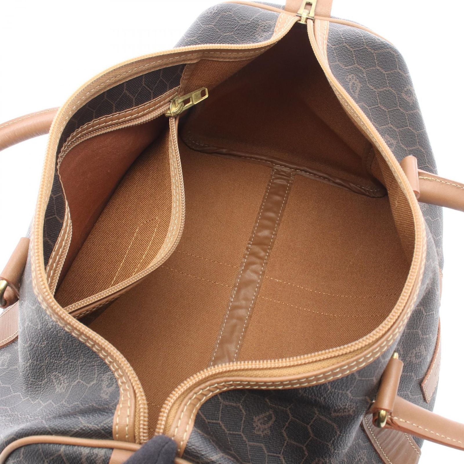 Dior Dio Tobta Brown Canvas Leather Travel Bag — view 3