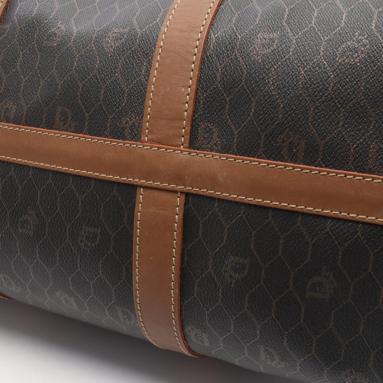 Dior Dio Tobta Brown Canvas Leather Travel Bag — view 7