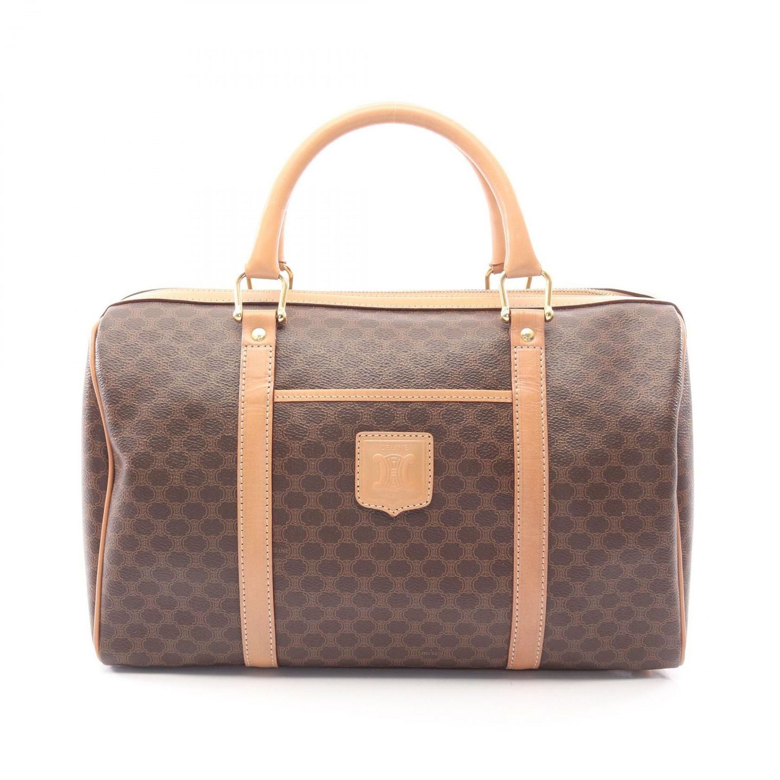 Celine Seri Handbag Da Ninebrown Canvas Leather