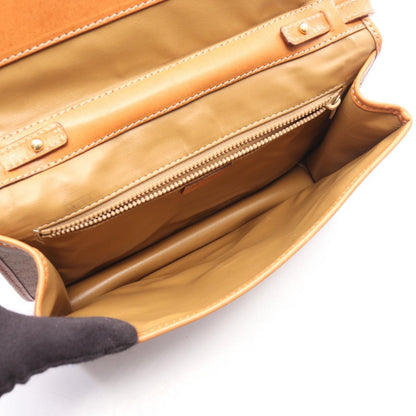 Celine Seri Shoulder Bag Beige Canvas Leather — view 3