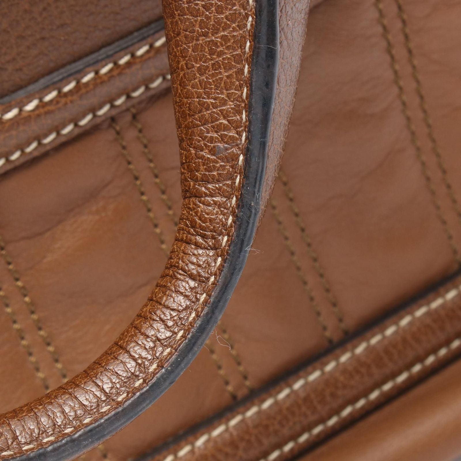 Celine Seri Handbag Brown Leather — view 7