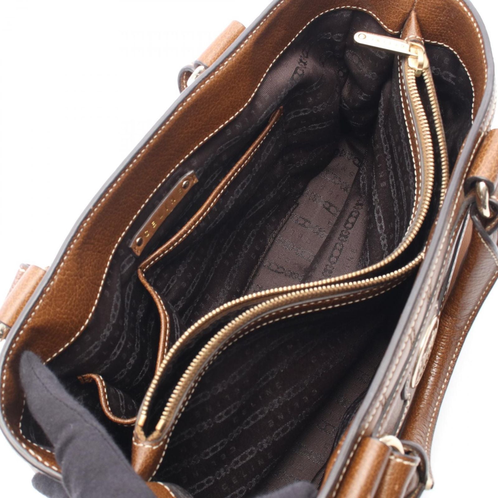 Celine Seri Handbag Brown Leather — view 3