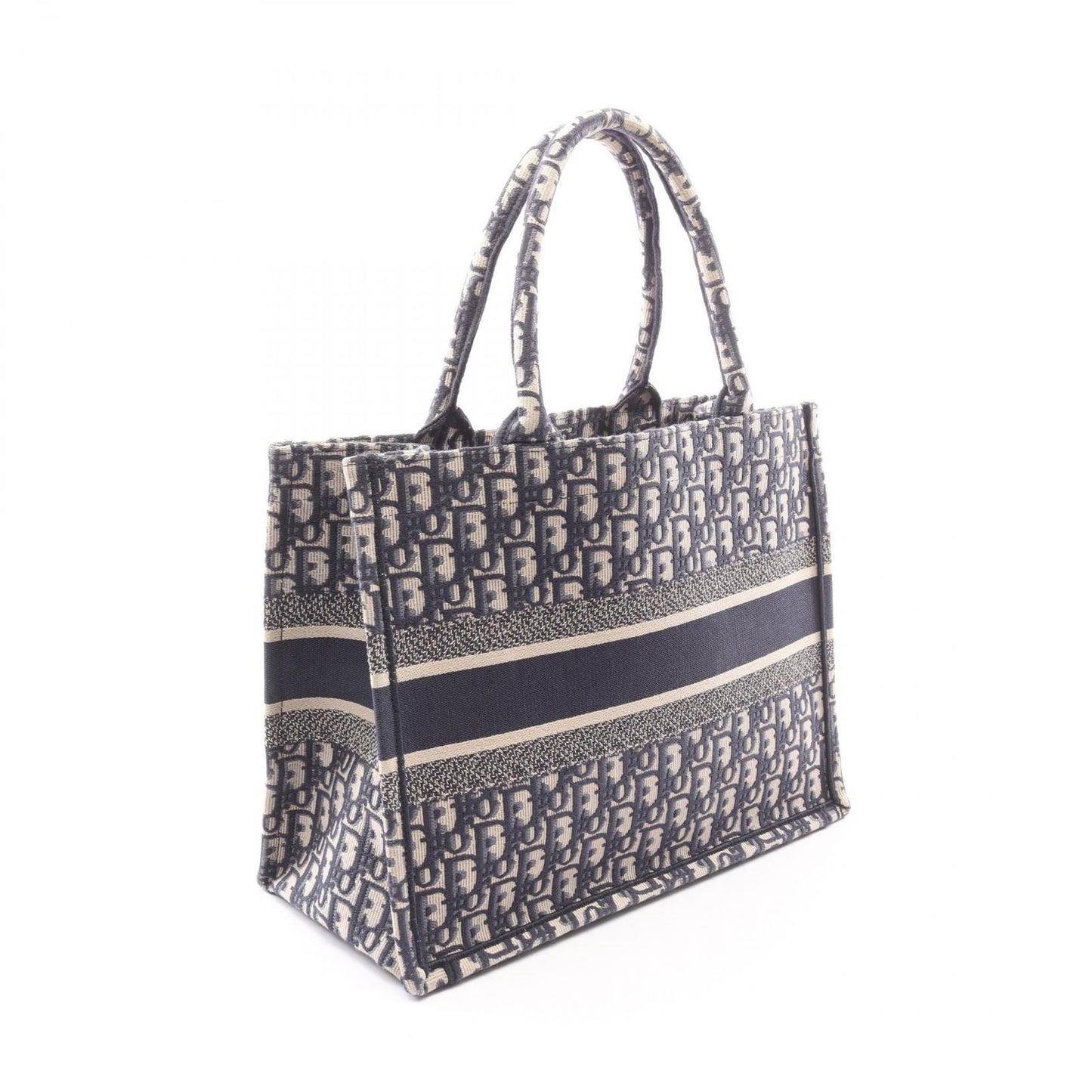Dior Tote Book Navy Canvas — view 2