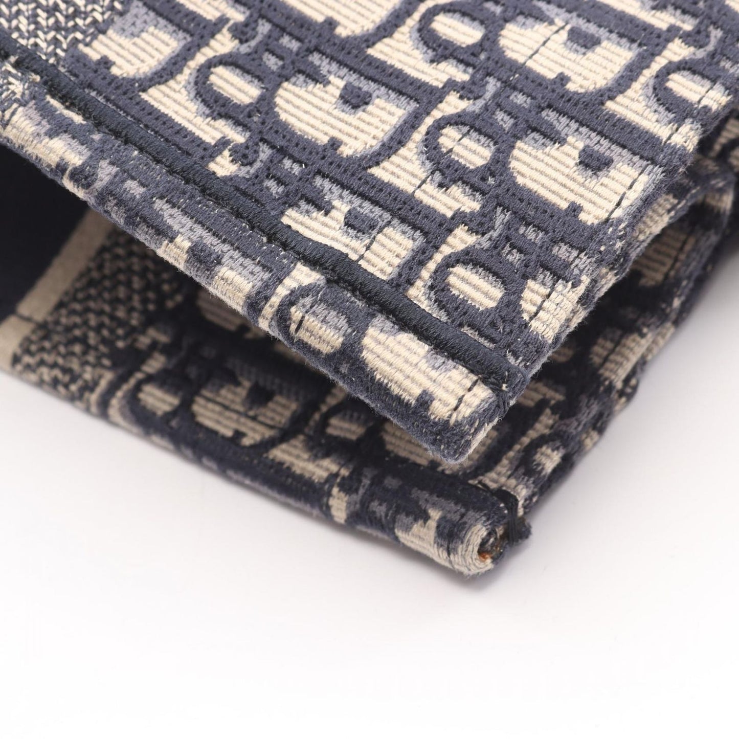Dior Tote Book Navy Canvas — view 8