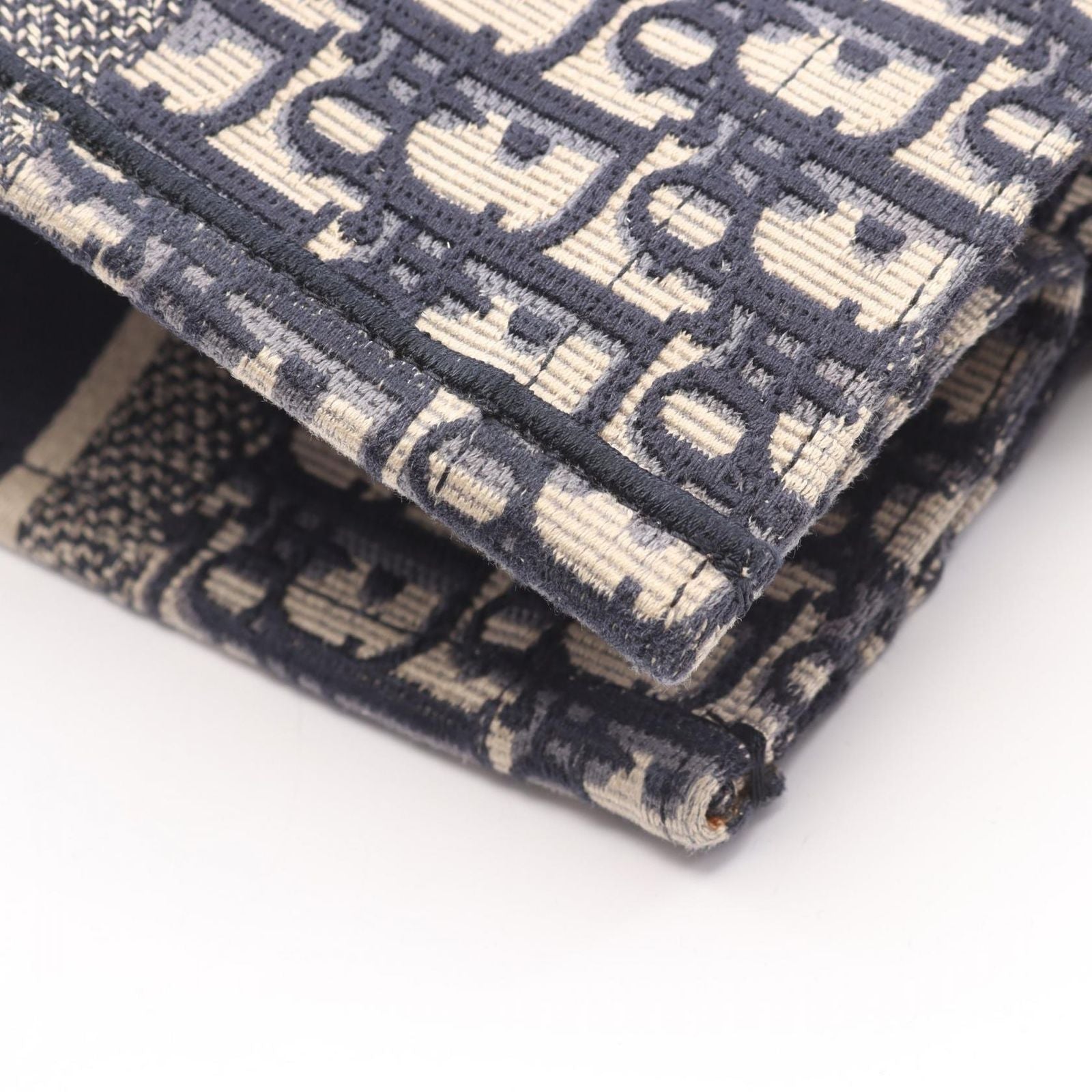 Dior Tote Book Navy Canvas — view 8