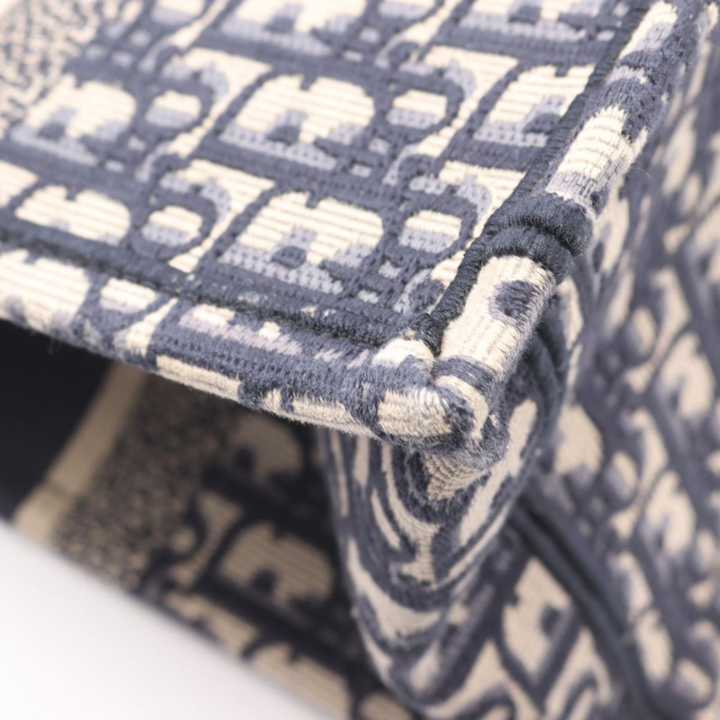 Dior Tote Book Navy Canvas — view 5