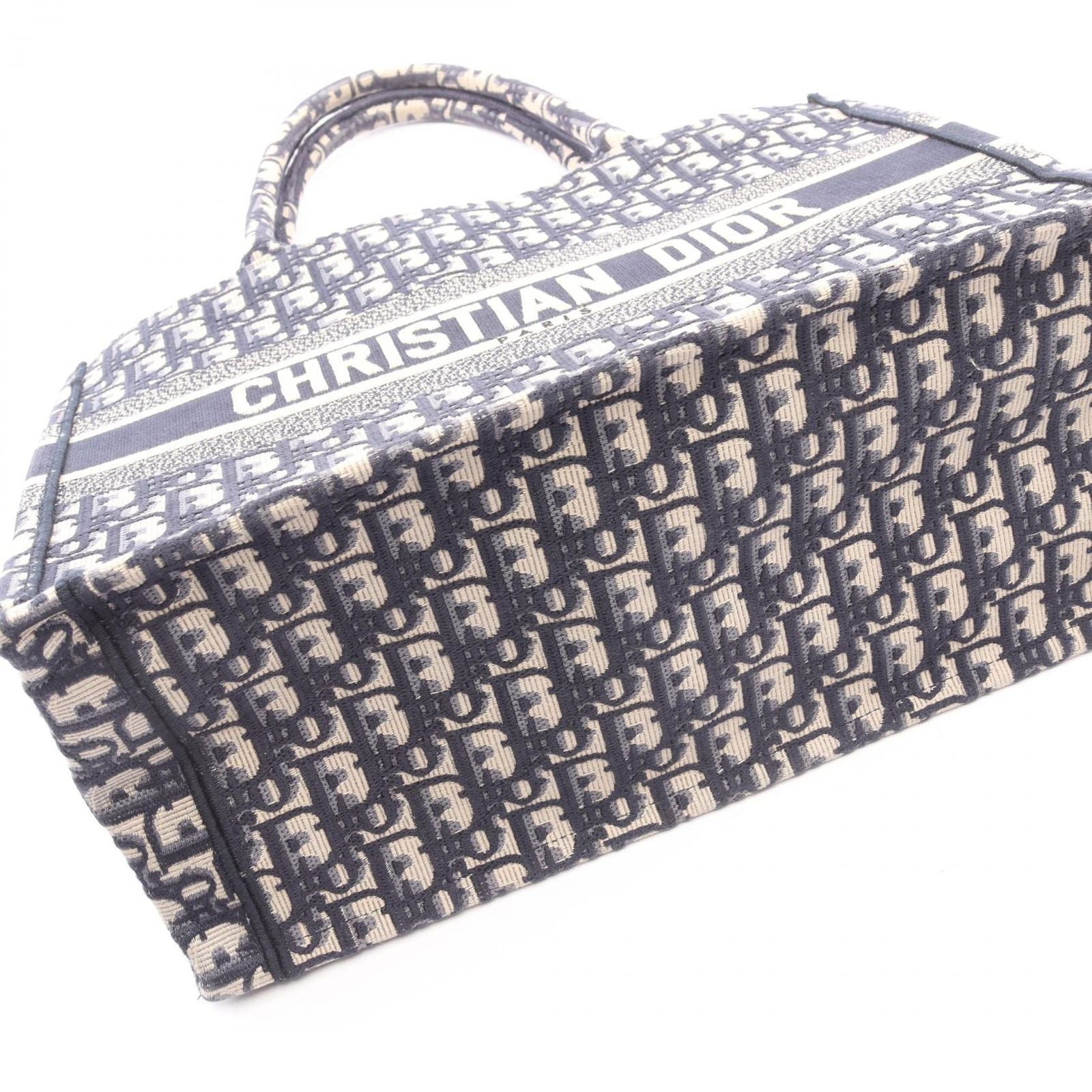 Dior Tote Book Navy Canvas — view 6