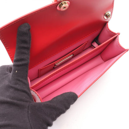 Bvlgari Bule Shoulder Bag Red Leather Sleda Banine — view 3