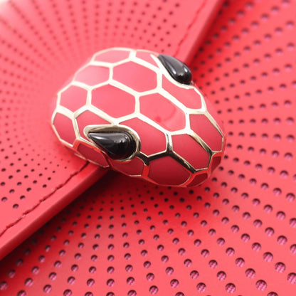 Bvlgari Bule Shoulder Bag Red Leather Sleda Banine — view 7