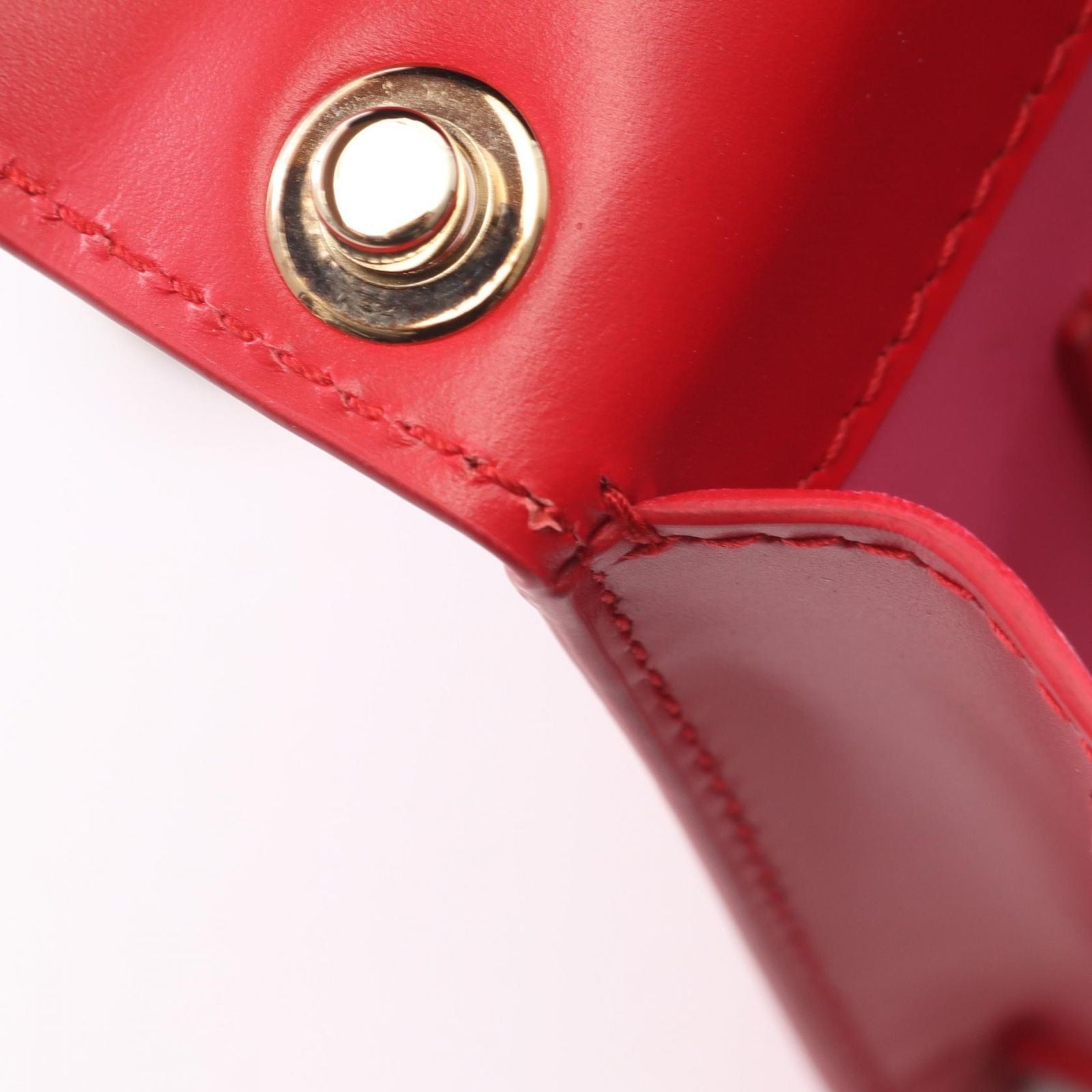 Bvlgari Bule Shoulder Bag Red Leather Sleda Banine — view 5