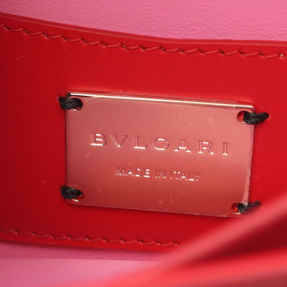 Bvlgari Bule Shoulder Bag Red Leather Sleda Banine — view 4