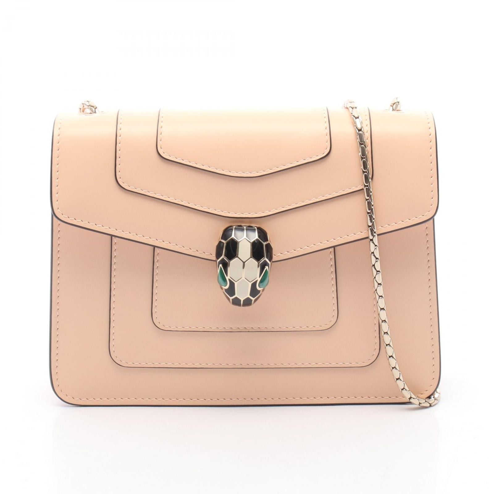 Bvlgari Bule Shoulder Bag Latoorange Leather
