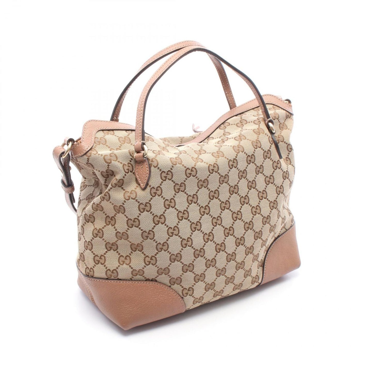 Gucci Handbag Bree Guccissima 2-Way Beige Canvas Leather — view 2