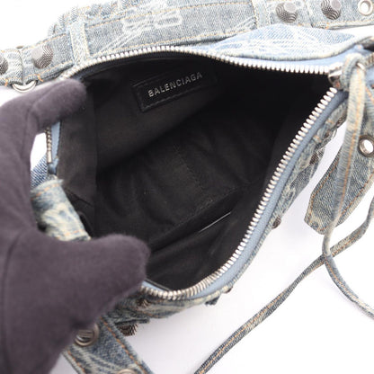Balenciaga Shoulder Bag Cagole XS Blue Denim — view 3