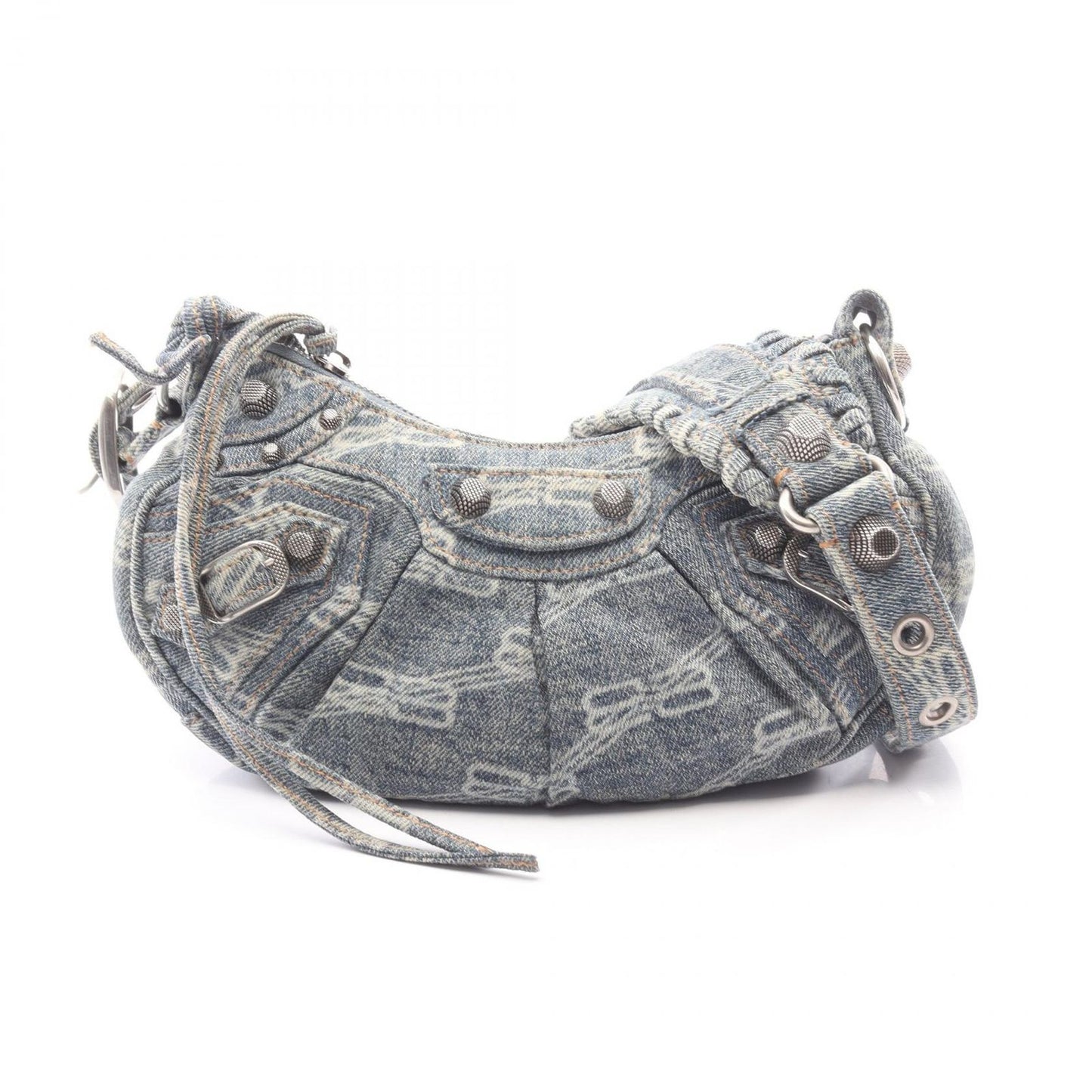 Balenciaga Shoulder Bag Cagole XS Blue Denim