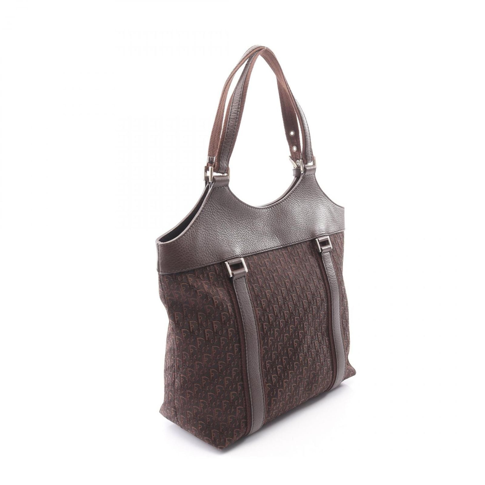 Dior Dio Tote tosnine Tobta Brown Canvas Leather — view 2