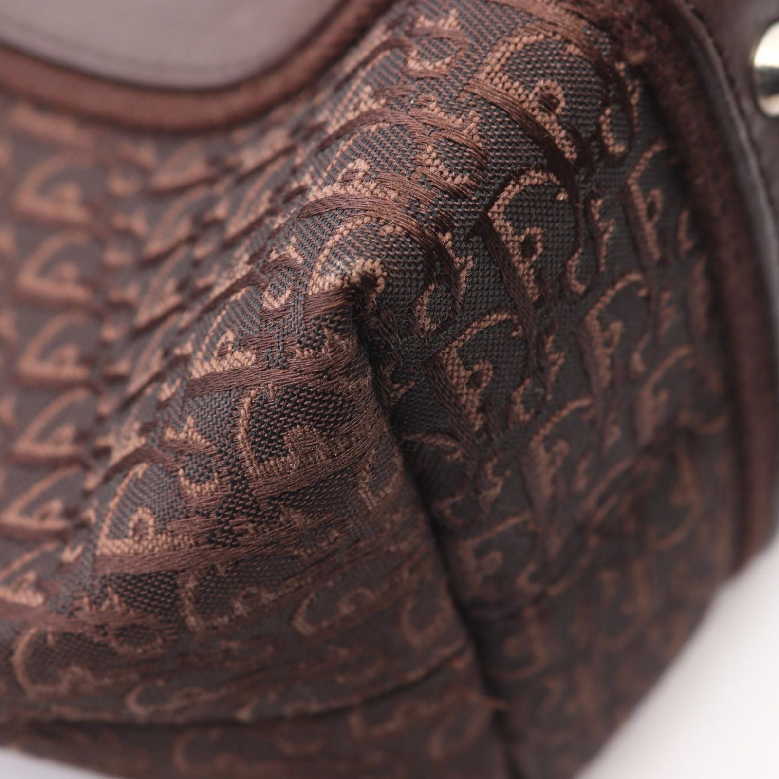 Dior Dio Tote tosnine Tobta Brown Canvas Leather — view 8