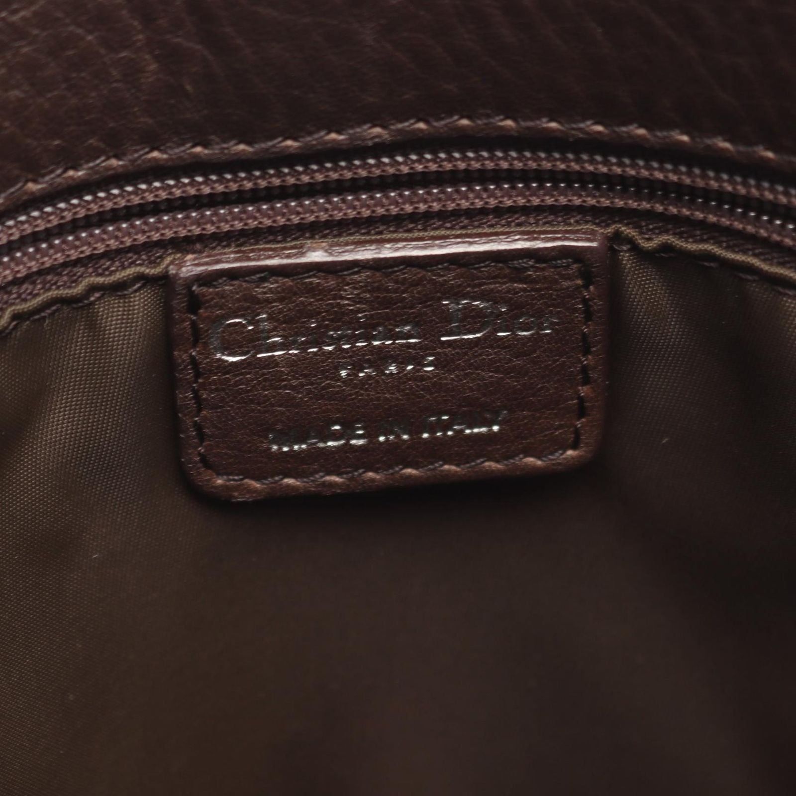 Dior Dio Tote tosnine Tobta Brown Canvas Leather — view 4