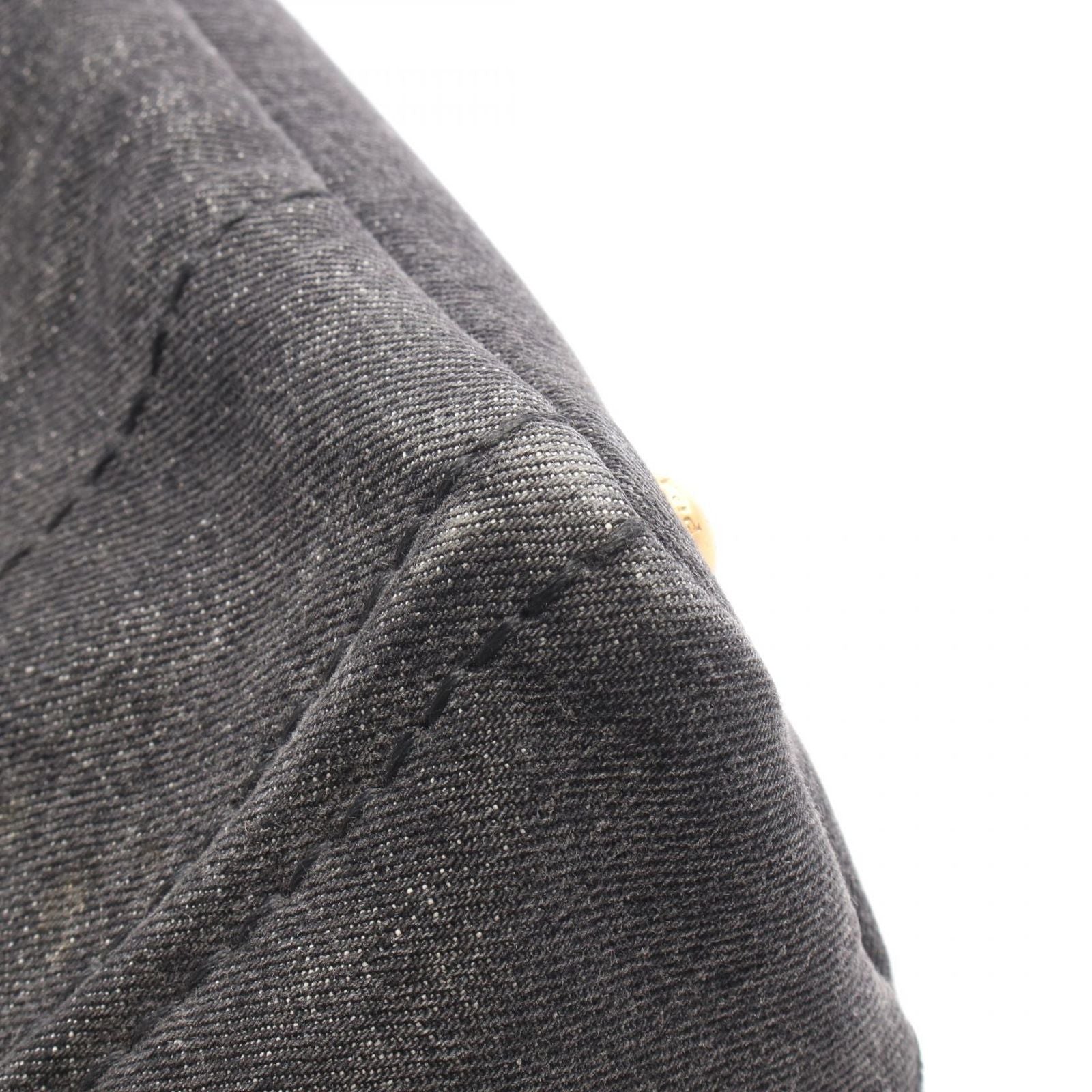 Prada Lada Tote Denim Canapa 2-Way Black — view 6