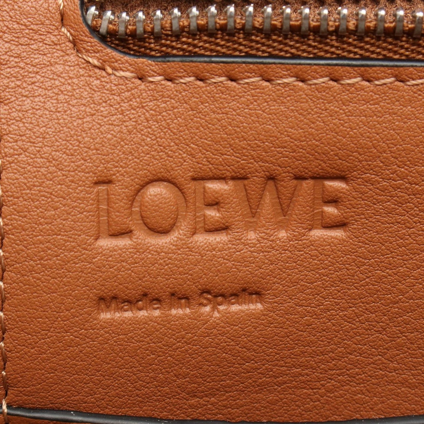 Loewe Tote Ofto Beige Brown Canvas Leather — view 4