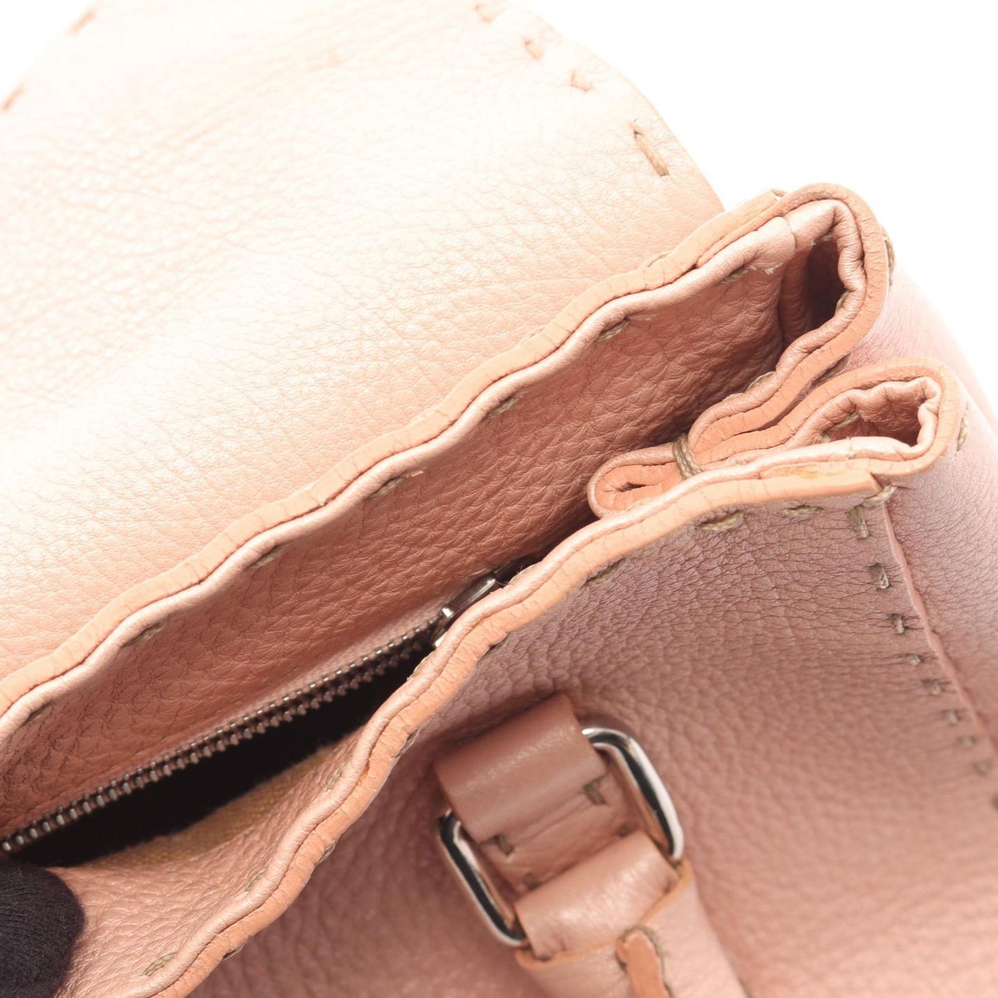Fendi Handbag Selleria Mini Pink Leather Mini — view 5