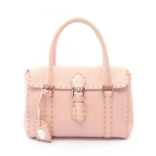 Fendi Handbag Selleria Mini Pink Leather Mini