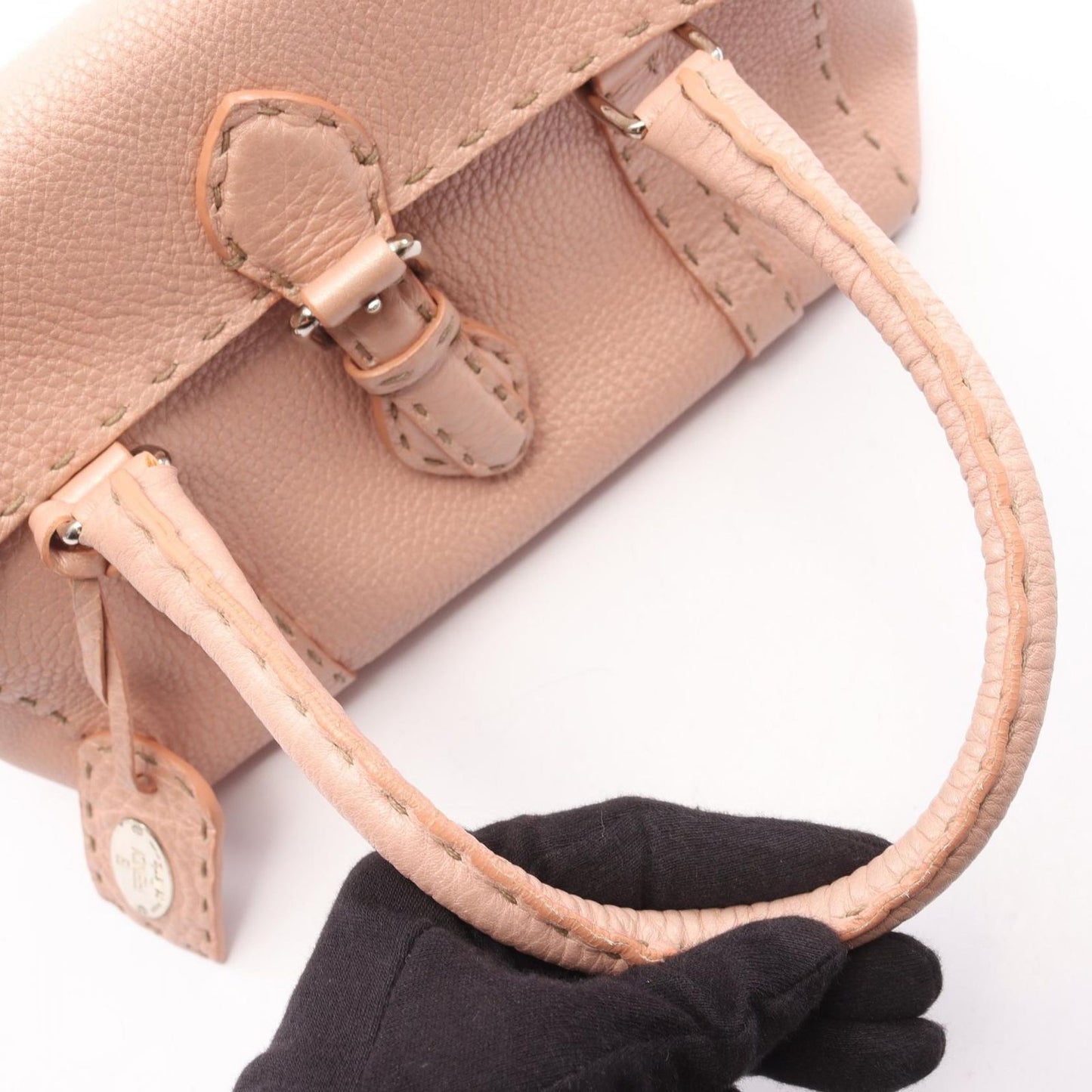 Fendi Handbag Selleria Mini Pink Leather Mini — view 7