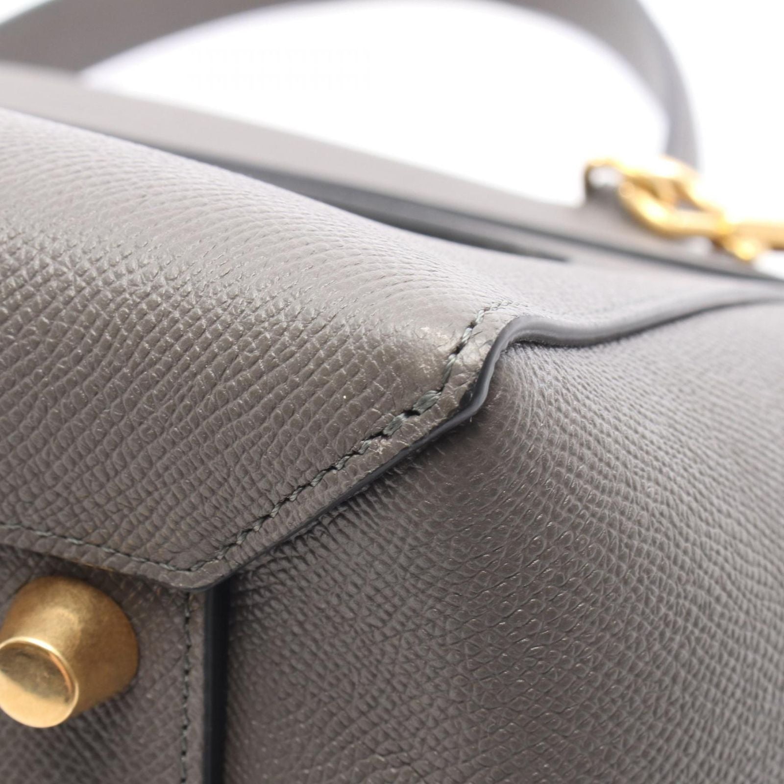 Celine Seri Belt Bag Mini Letoba Mini 2-Way Gray Leather — view 7