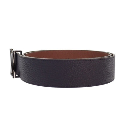 Louis Vuitton LV Optic 40 mm Belt Taurillon Leather Navy Brown Silver — view 3