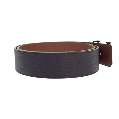 Louis Vuitton LV Optic 40 mm Belt Taurillon Leather Navy Brown Silver — view 2