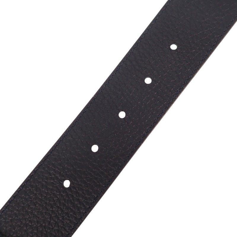 Louis Vuitton LV Optic 40 mm Belt Taurillon Leather Navy Brown Silver — view 8