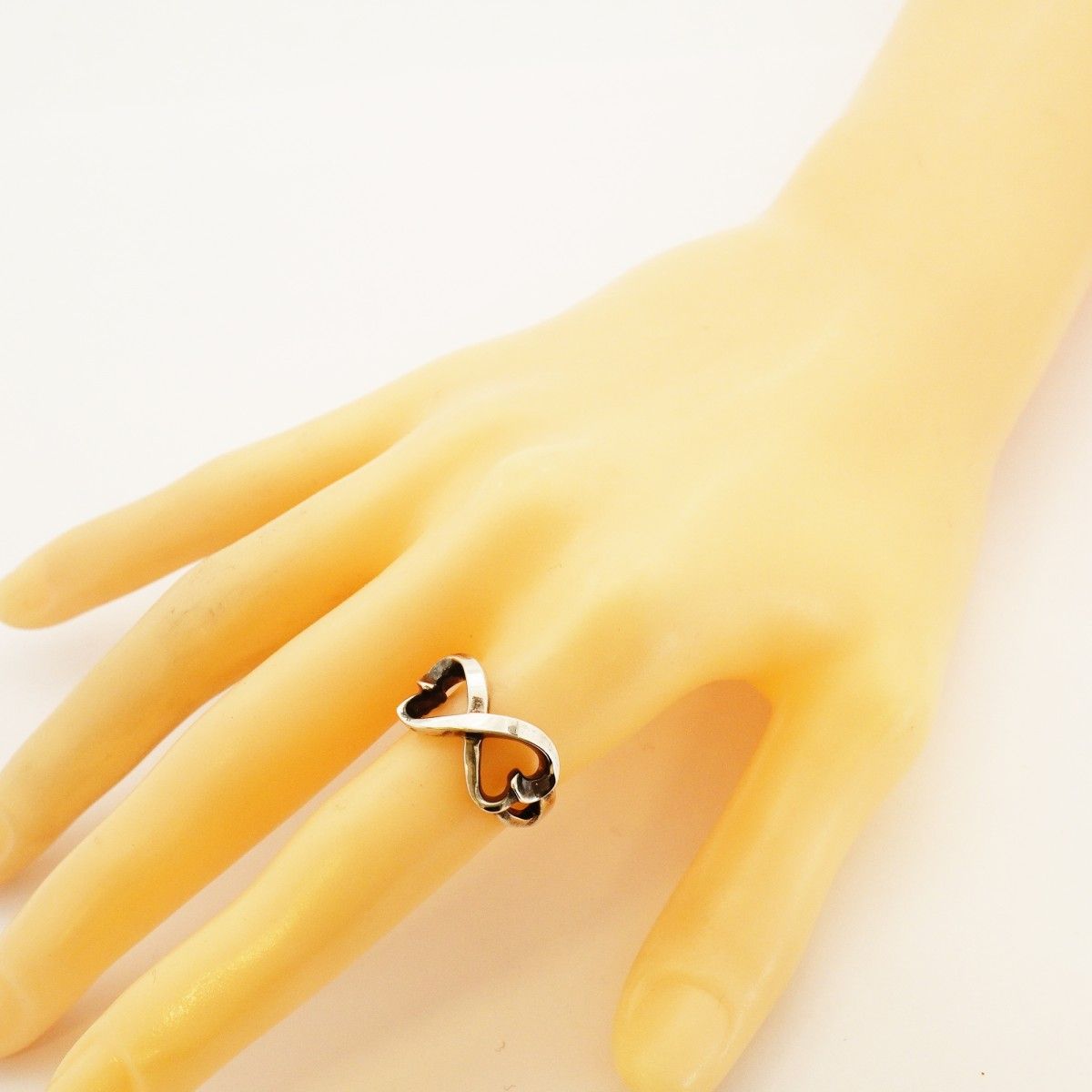 Tiffany & Co Ring Double Loving Heart 925 Sterling Silver — view 7