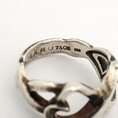 Tiffany & Co Ring Double Loving Heart 925 Sterling Silver — view 4