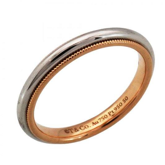 Tiffany & Co Ring Mil Gray 18k Pink Gold Platinum